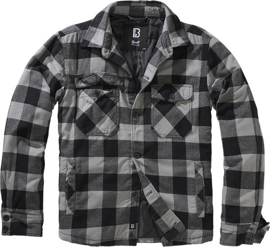 Brandit - Lumberjacket Jacket - 7XL - Zwart/Grijs