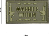 101 Inc Embleem 3D Pvc Warrior Within Groen   16112