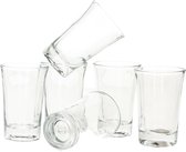 Shotglaasjes/likeur glaasjes - 6x st - glas - 40 ml - borrelglazen - likeur glaasjes/shotglazen