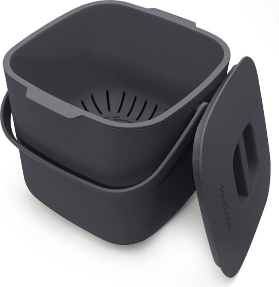 YourCasa® Biologische Afvalemmer Keuken, 7 Liter, Compostemmer Voor Dagelijks Biologisch Afvalcontainers Vaatwasmachinebestendig Geurdicht Uitneembare Zeef Kleine Vuilnisemmer Met 690434335