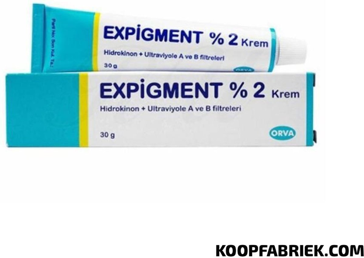 Orva - Expigment 2% - Origineel - Behandeling van Pigmentvlekken en oneven huidskleur | Nieuwe Betere Versie | Bekend product