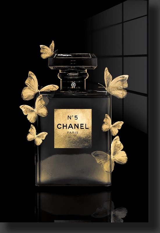 Coco Chanel new style schilderij op plexiglas 60/90cm