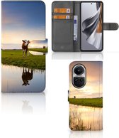 Smartphone Hoesje Geschikt voor OPPO Reno10 | 10 Pro Flip Case Koe