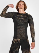 Venum Gorilla Jungle Rash Guard L/S Zwart Zand maat L