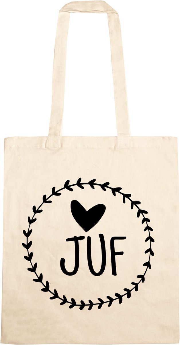 Katoenen tas -liefste juf - einde schooljaar - verjaardagscadeau juf - katoenen tas juf