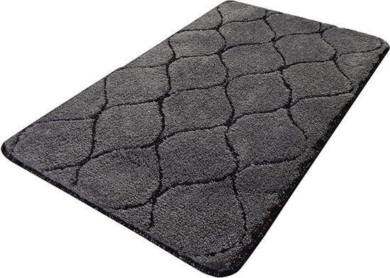 Tapis Livetti - Tapis - Tapis de sol 80x140cm Grijs infini avec Argent