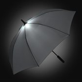 Fare Skylight 7749 windproof middelgrote paraplu met ledlamp grijs windbestendig windvast stormparaplu stormbestendig stormvast extra sterk met licht flexibel frame