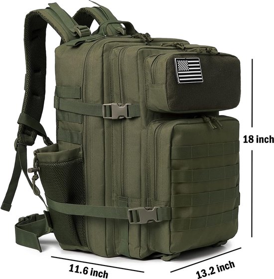 Sac à dos Tactique 50L Type Militaire Voyage Randonnée Trekking