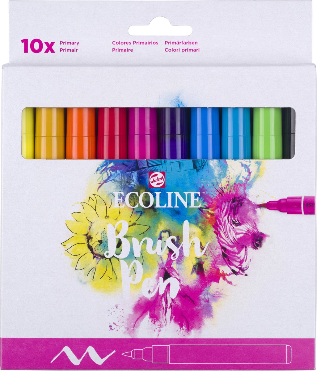 Ecoline Brush Pen set | 10 kleuren
