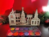 LBM - Village de Noël à l'aquarelle - set partie 3 - DIY Noël