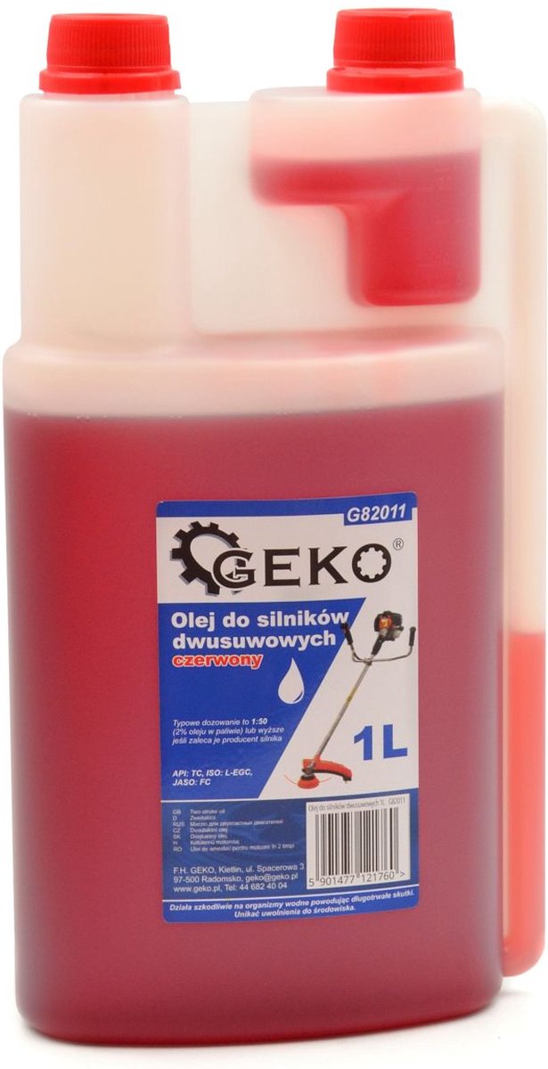Tweetaktmotor olie - Brandstof olie - 1000 ml - GEKO