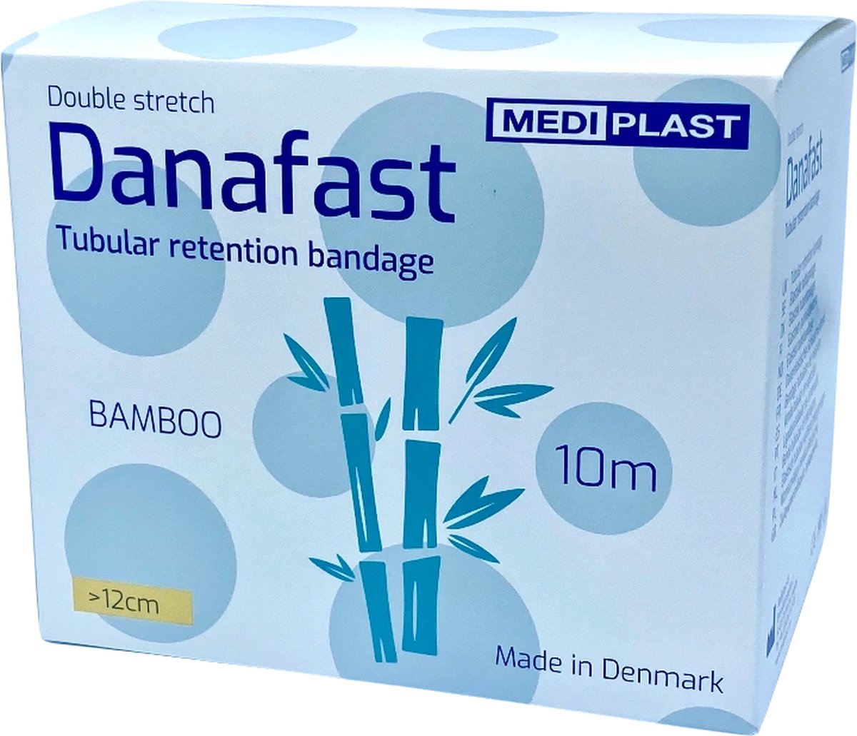 Goedkoopste Danafast Bamboe Buisverband Double stretch 12cm dijen en kleine bovenlichamen