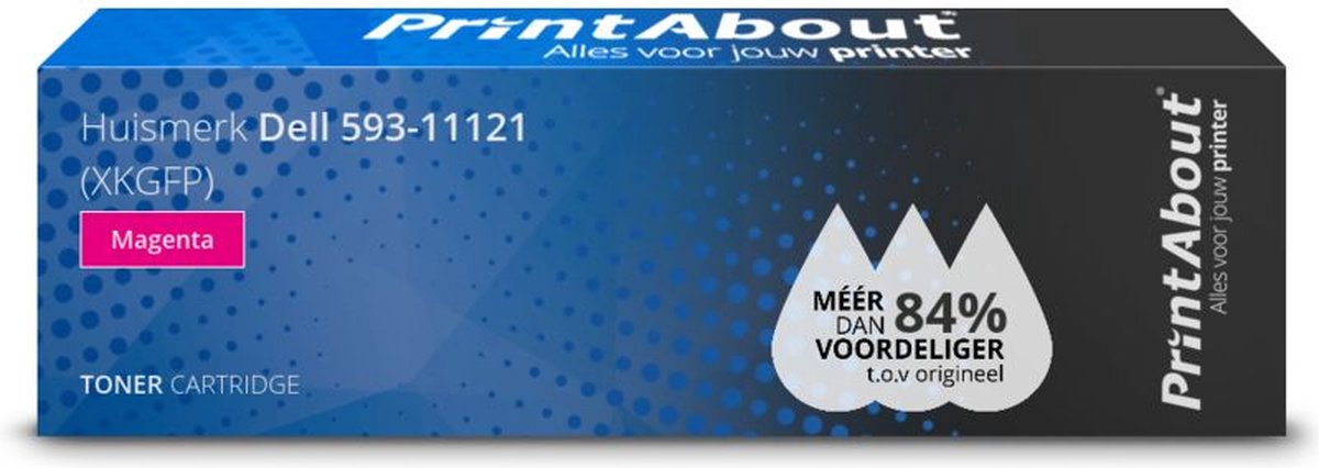 PrintAbout - Alternatief voor de Dell 593-11121 / magenta
