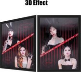 Affiche Kpop Blackpink + Cadre 3D - Effets 3D