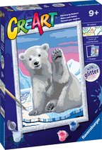 Ravensburger CreArt Pawsome Polar Bear - Schilderen op nummer voor kinderen
