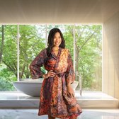 Kayori Awaji Multi Kimono Pima-katoen - M