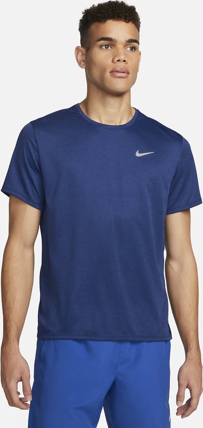 Nike M NK DF UV MILER SS Heren Sportshirt - Maat XXL