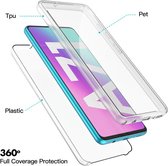 Samsung A71 360° clear PC + TPU hoesje - Bescherming - Screen protector - Volledige bescherming - Tweedelig