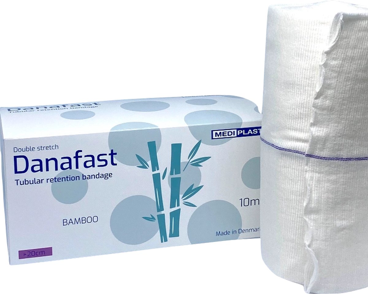 Goedkoopste Danafast Bamboe Buisverband Double stretch 20cm bovenlichaam
