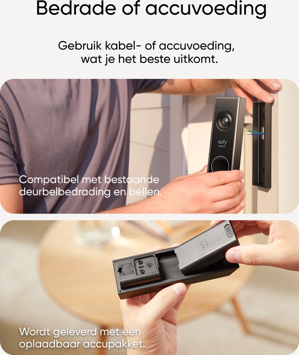 Afbeelding 3 van eufy Security E340 Video Doorbell + HomeBase 3 S380 - Bundelvoordeel
