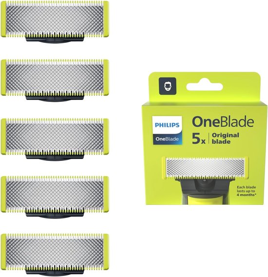 Philips OneBlade Original Blade QP250/50 - Vervangmesjes - 5 stuks