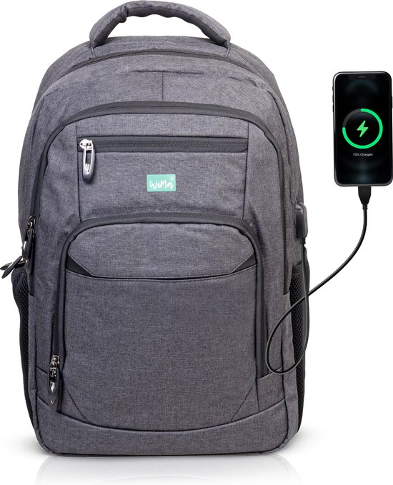 Foto: Boston rugzak rugtas backpack laptoptas 15 6 usb 28l schooltas reistas handbagage weekendtas school vakantie werk hobby backpack