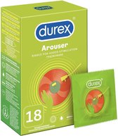 Durex Condooms - Arouser (Tickle me) - 18 Stuks - Met Ribbels en Nopjes - Met Kwantumkorting