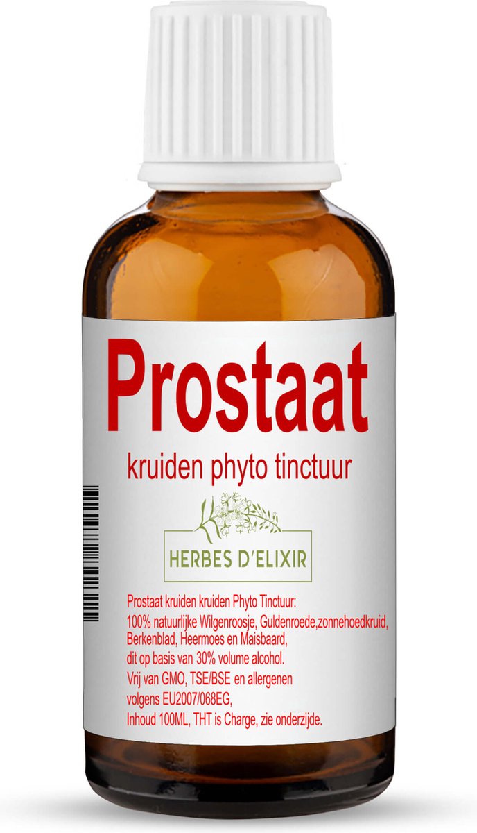 Herbes D'elixir Prostaat Tinctuur - 100 ml - Natuurlijke ingrediënten - Ondersteunt de prostaatfunctie
