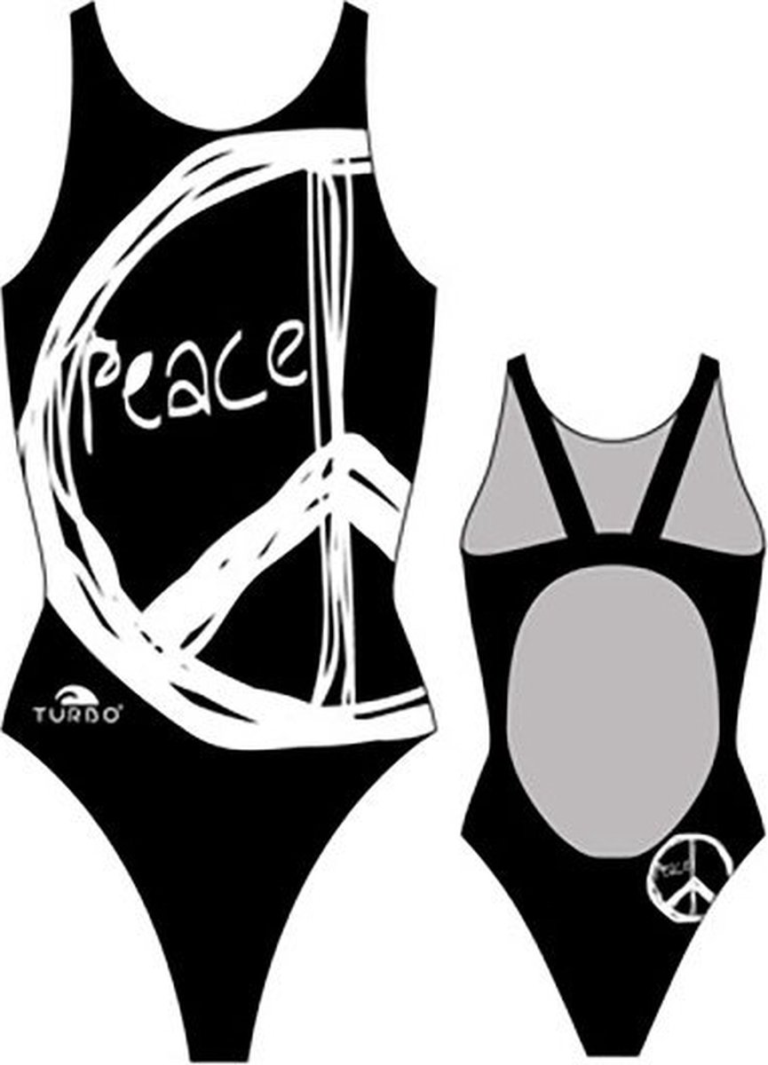 Turbo Peace Pro Resist Zwemkleding Zwart L Vrouw Black / White