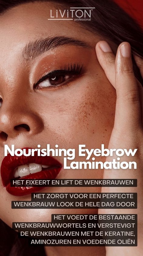 Liviton Eyebrow Lamination - Wenkbrauwgel - Brow gel - Transparant - 10 ml - Moederdag Cadeau - Liviton Professional