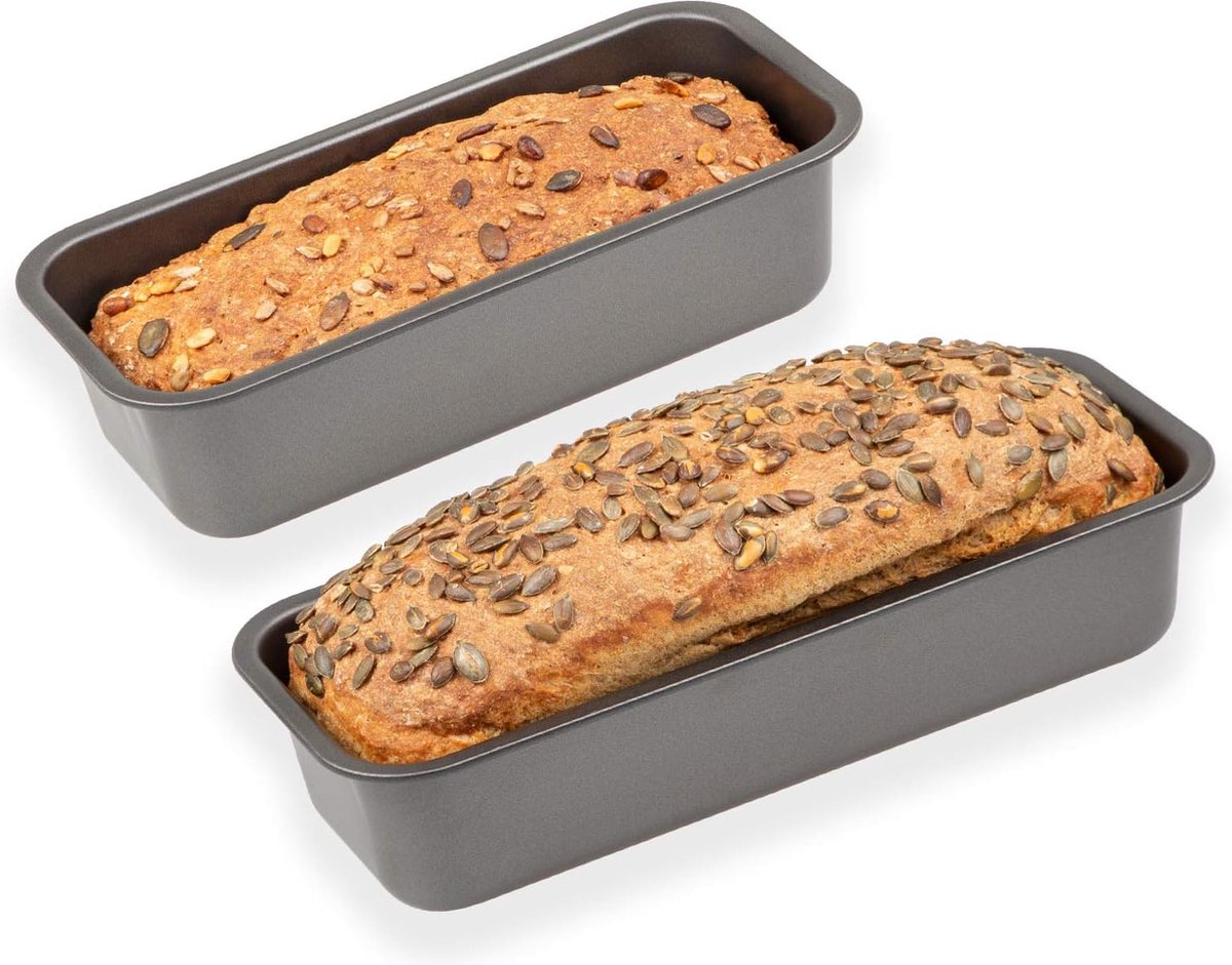 Brood- en broodbakvormenset, 263-02, set van 2, hoge kwaliteit, made by ILAG, speciale 2-laags, antiaanbaklaag, hittebestendig tot 250 °C