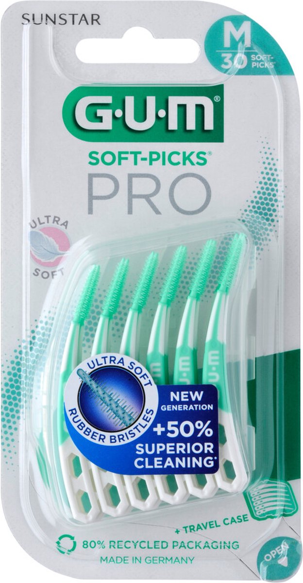 Bol.com 6x GUM Soft-Picks PRO Medium 30 stuks aanbieding
