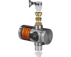 MAXXMEE compacte Doorstroomboiler | Instant heet water uit bijna elke wateraansluiting | Elektrische roestvrijstalen kraan voor tuin, werkplaats, camping & Co. | 220-240 V [energieklasse A]