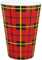 Tasse à café Scotty réutilisable 180ml, PP Ø 7 x 9,2 cm rouge (20 pièces)