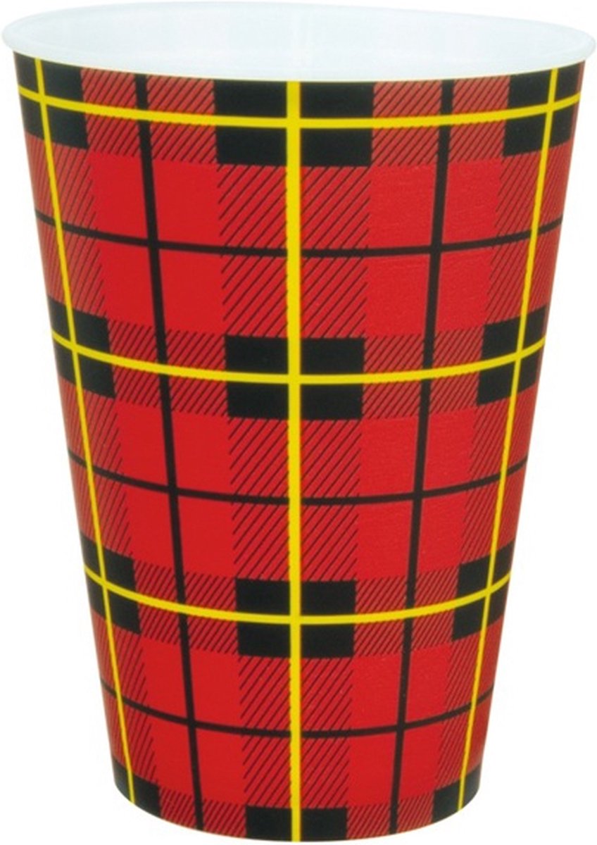 Scotty koffiecup herbruikbaar 180ml, PP Ø 7 x 9,2 cm rood (20 stuks)