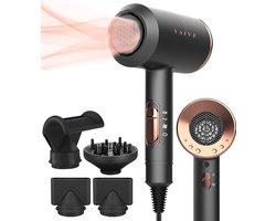 VAIVE Ionische Föhn met Diffuser - Haardroger 2000 Watt - Haarfohn met Coolshot - 3 standen