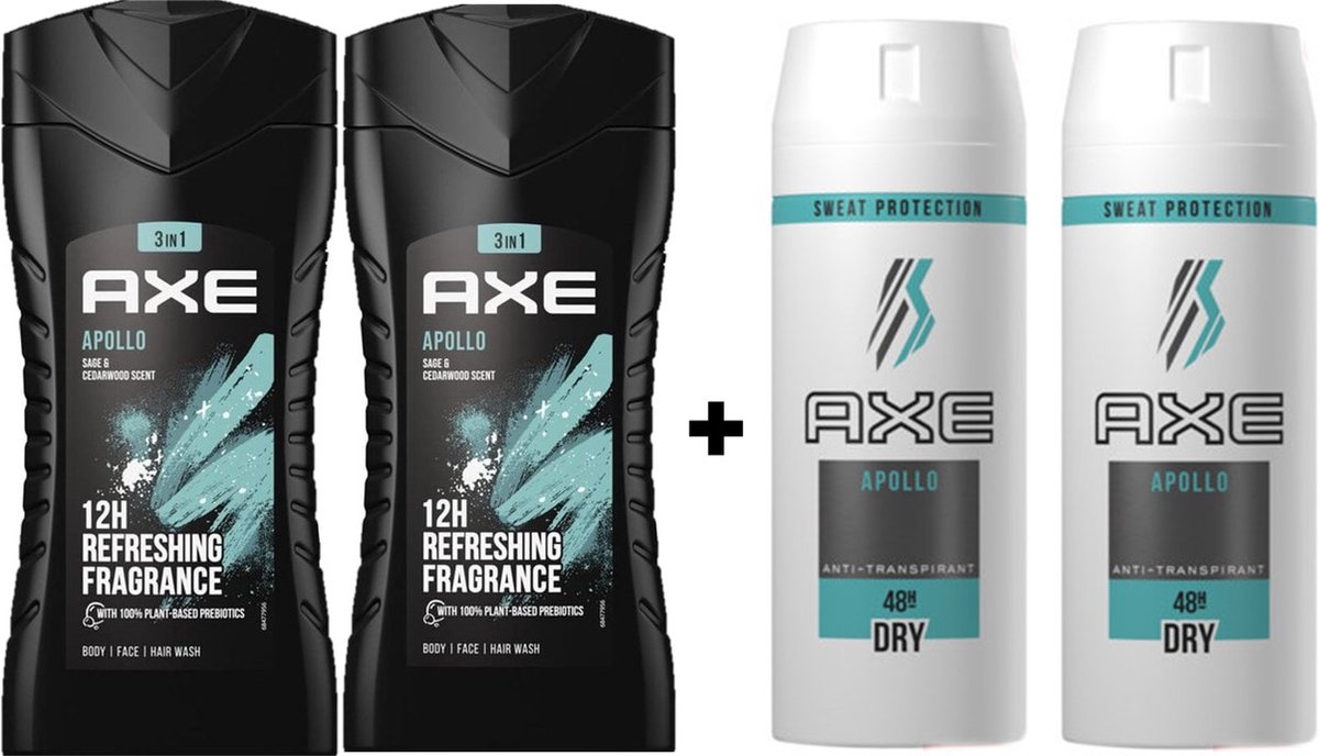 Axe Apollo SET Douchegel Deo Dry Spray