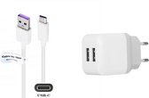 Chargeur 2,1 A + câble USB C de 1,0 m. Adaptateur chargeur adapté pour liseuse Kobo (Rakuten) Elipsa, Elipsa 2E, Sage, Libra 2, Clara 2E - Kindle (Amazon) Scribe, Paperwhite 6,8 pouces, Paperwhite SE / Kids - Storytel Reader