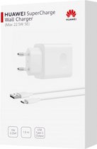 Huawei SuperCharge Adapter Inclusief USB-C kabel - Max 22.5W - Wit