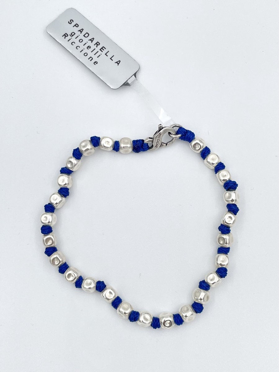Spadarella Gioielli - SPBR03- Armband - 925 Zilver - 5mm - King blue 1078 - 19 Cm