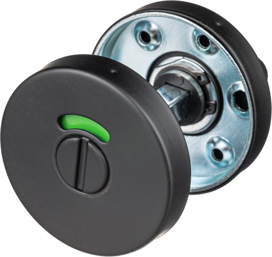 INTERSTEEL Rozet rond met WC-/badkamersluiting George zwart mat kopen