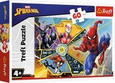 Trefl - Puzzles - "60" - On the web / Disney Marvel Spiderman