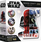 Trefl Trefl - Puzzles - 160 Wooden Shaped Puzzles" - Darth Vader / Lucasfilm Star Wars FSC Mix 70%"