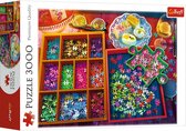 Trefl - Puzzles - "3000" - Evening with Puzzles