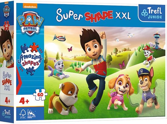 Trefl - Puzzles - "60 XXL" - Smiling dogs / Viacom PAW Patrol_FSC Mix ...