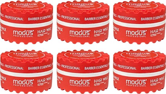 Modus Hair Styling Wax Red 6 stuks + Styling comb