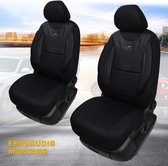 Autostoelhoezen voor Opel Karl 2015-2019 in pasvorm, set van 2 stuks Bestuurder 1 + 1 passagierszijde G - Serie - G701 - Zwart