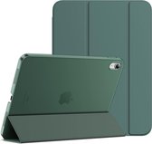 Tablet Hoes geschikt voor de iPad 10 (10,9 inch, model 2022, 10e generatie), Dunne Stand Harde Achterkant Beschermhoes (Mistige Blauw)