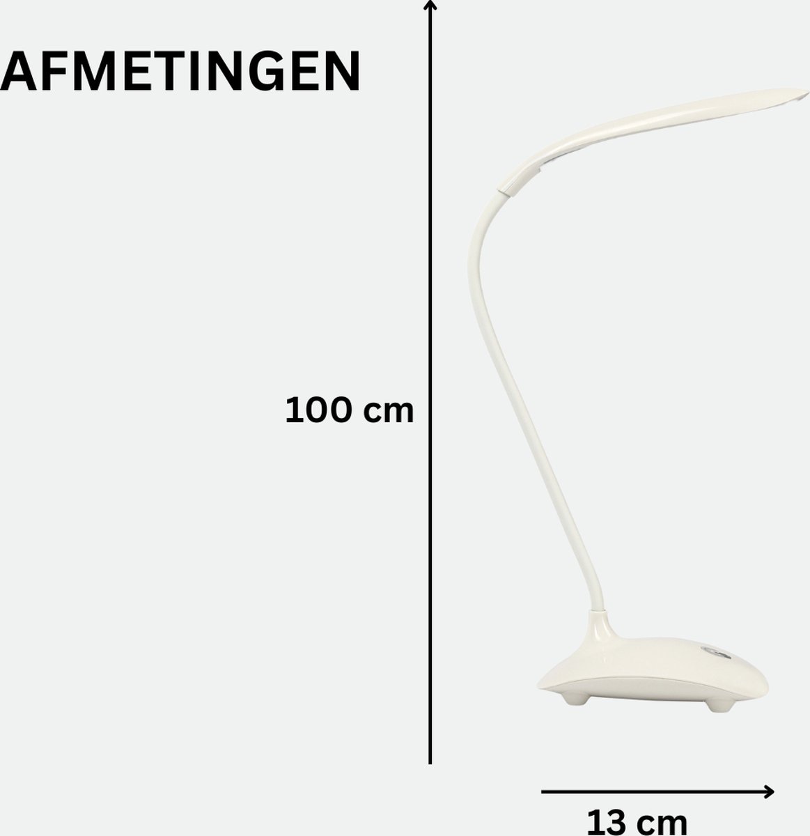 Niceey Tafellamp LED - Bureaulamp - USB - Leeslampje voor boek - Touch Lamp - Nachtlamp - 3 Kleurtemperaturen thumbnail 7
