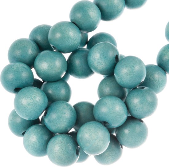 Perlin Houten kralen, 6/8/10/12/14/16/18/20 mm, natuurlijke kleur, kleurloze houten kralen om te rijgen, voor knutselhout, met gat van 2 ~ 4 mm, tussenkralen (12 mm, 100 stuks